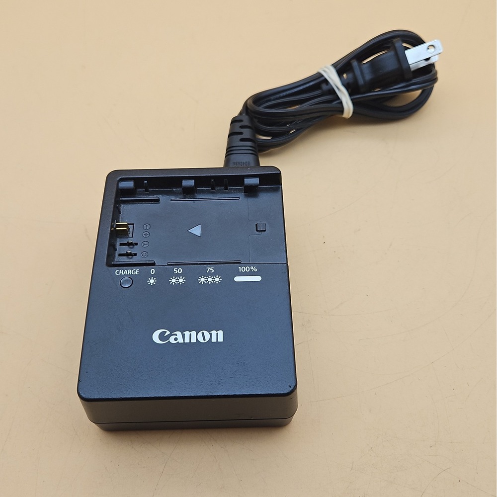 OEM Canon LC-E6E Battery Charger w/ Cord Cable Genuine Tested Works